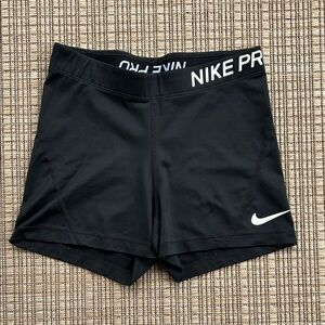 Nike Pro Dri-Fit Black Athletic Shorts, Size medium